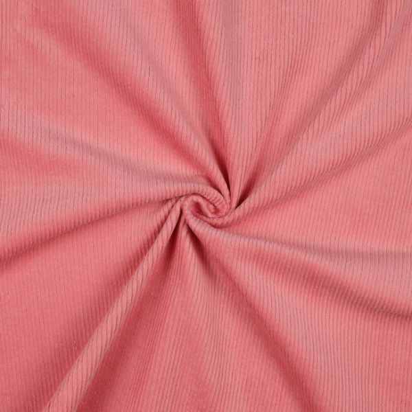 Washed Stretch Cotton Corduroy - Old Rose